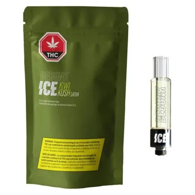 DEBUNK DEBUNK - ICE - Kiwi Kush 1.0g Liquid Diamonds Prefilled Vape Cartridge 1g — Vape Carts