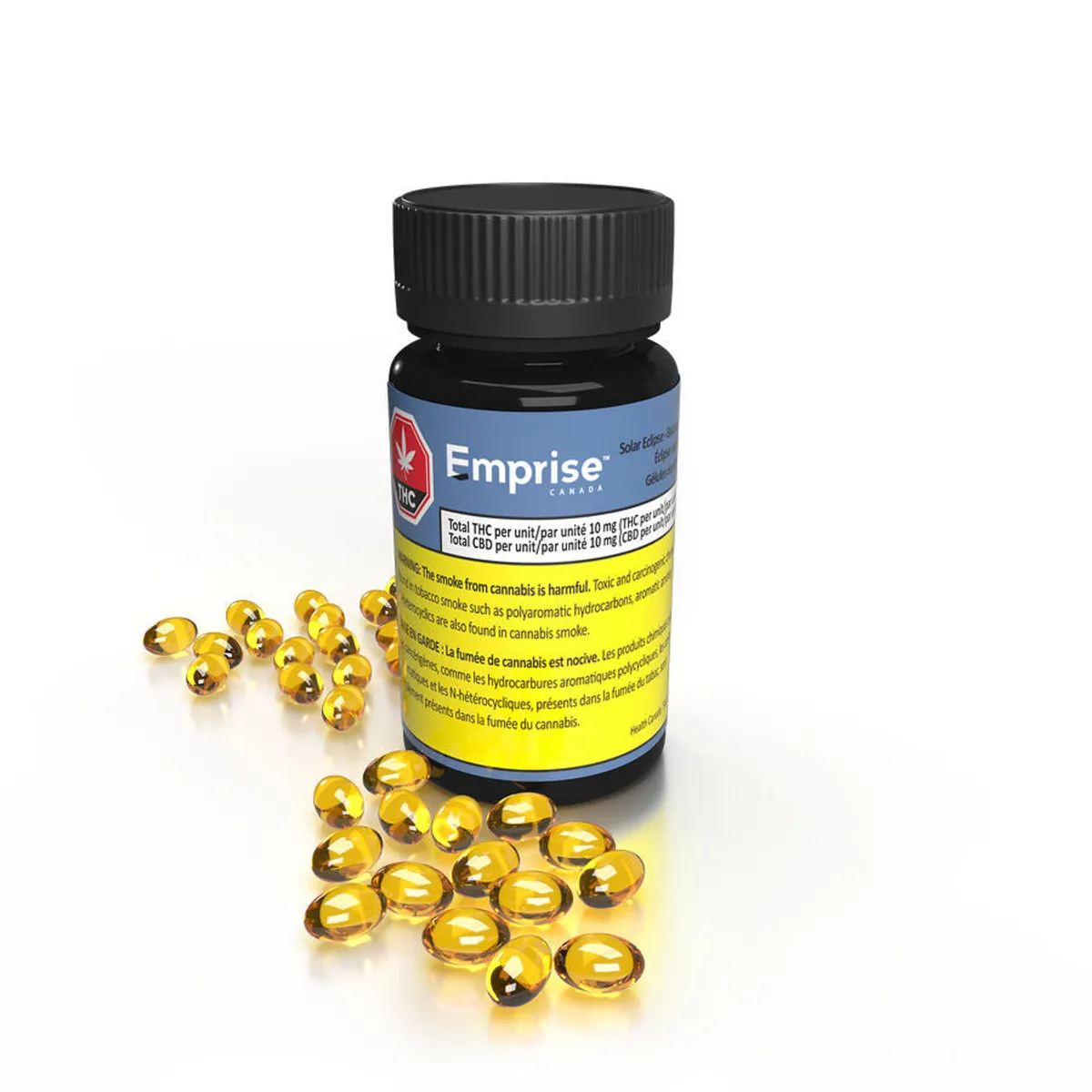 Emprise Canada Solar Eclipse Balanced THC10:CBD10 x 30 Softgels 10.2g — Capsule or Soft Gel