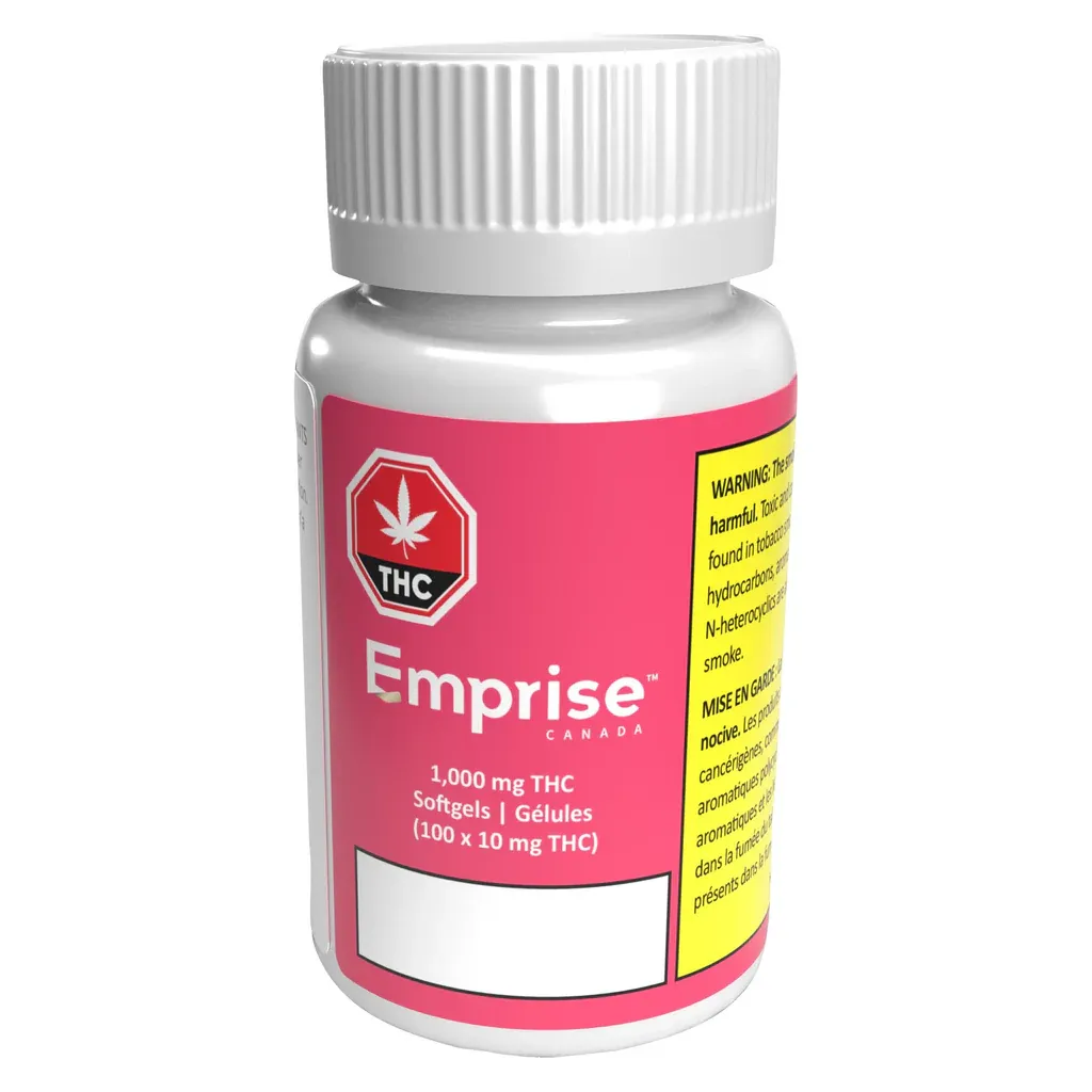 Emprise Canada THC:CBD 10:10mg 100 x 0.34 Softgels 34g — Capsule or Soft Gel
