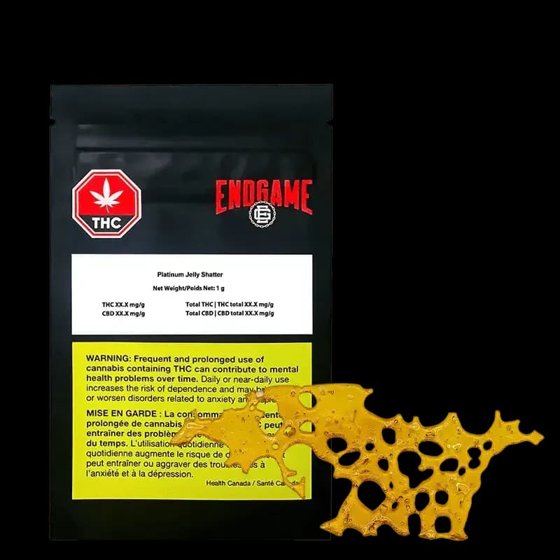 Endgame Endgame - Platinum Jelly 1 x 0.5g Shatter 0.5g — Concentrates