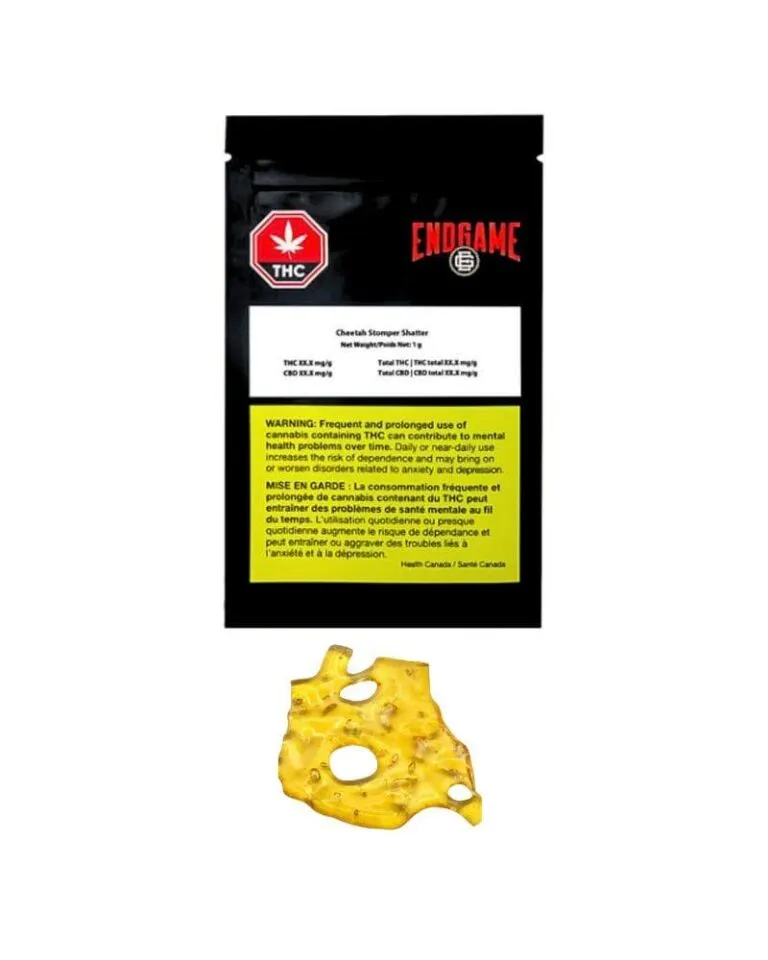 Endgame Cheetah Stomper 1g Shatter 1g — Concentrate or Extract