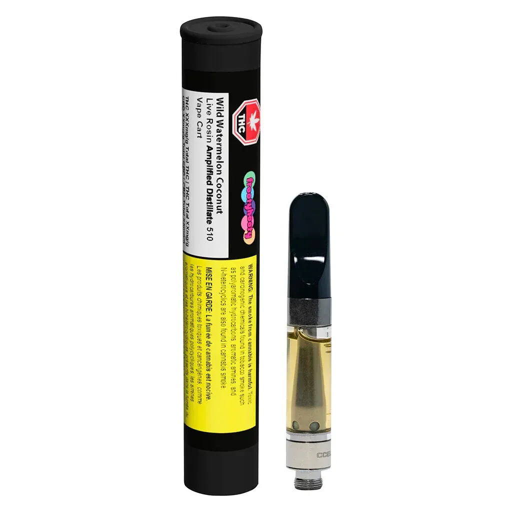 frootyhooty frootyhooty - Wild Watermelon Coconut Live Rosin 1.0 g Prefilled Vape Cartridge 1g — Vape Carts