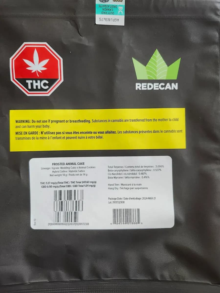 Redecan Frosted Animal Cake 14g Dried Flower 14g — Dried Flower