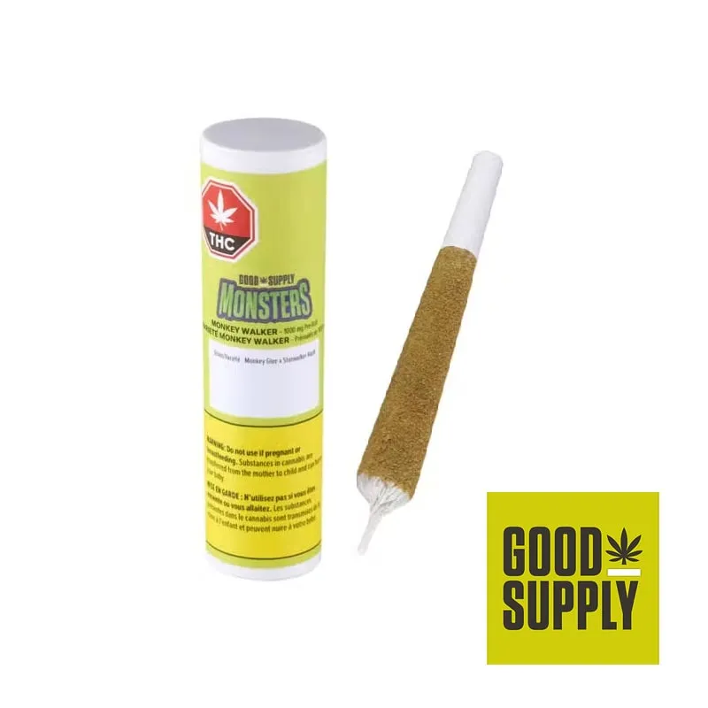 Good Supply GOOD SUPPLY MONSTERS MONKEY WALKER 1000MG 1 x 2.38 G PRE-ROLL 2.38g — Pre-Roll