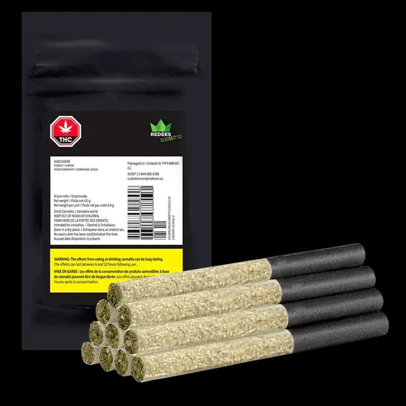Redees Hemp'd King Sherb 10 x 0.4g Pre-Rolls 4g — Pre-Roll