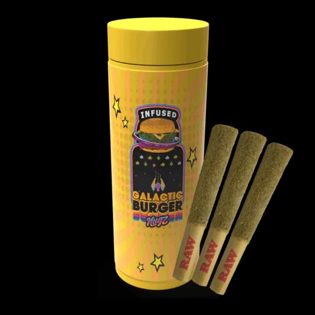 Nugz Nugz - Galactic Burger 3 x 0.6g Resin Infused Pre-Rolls 1.8g — Infused Pre-Rolls