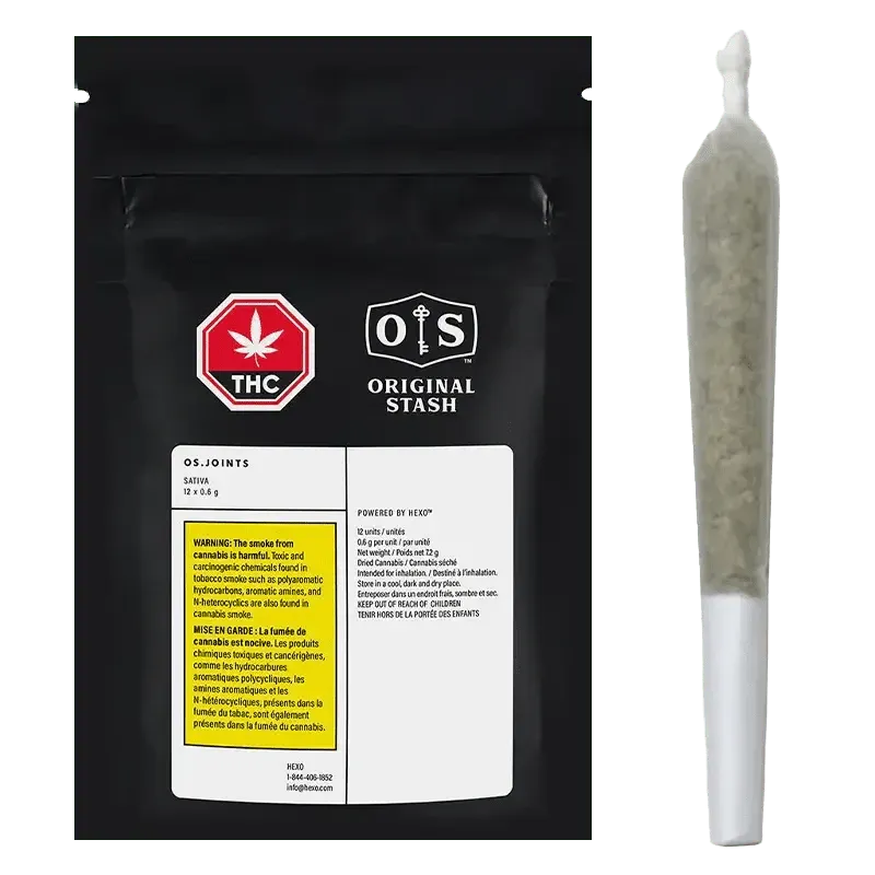 Original Stash OS.Joints Sativa 12 x 0.6g Pre-Rolls 7.2g — Pre-Roll