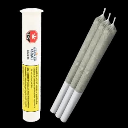 Broken Coast Sour OG 3 x 0.5g Pre-Rolls 1.5g — Pre-Roll