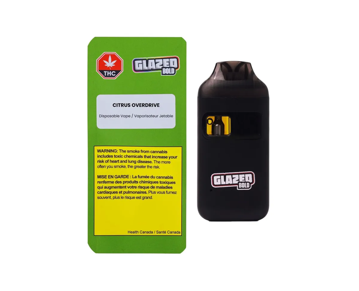 BOLD GLAZED BOLD GLAZED Citrus Overdrive 1g Disposable Vape 1g — Vape