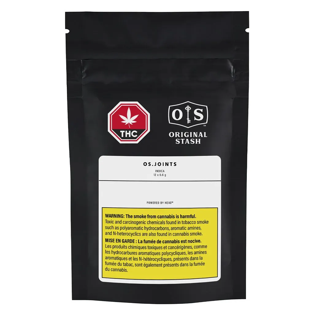 Original Stash OS.Joints Indica 12 x 0.6g Pre-Rolls 7.2g — Pre-Roll