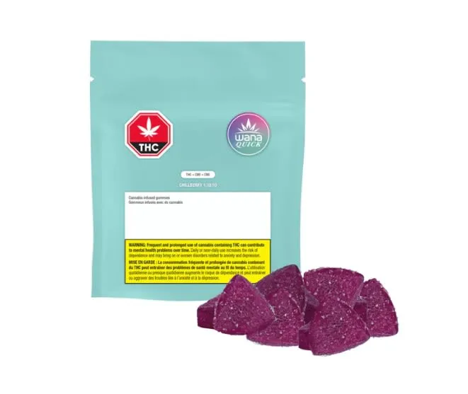 Wana QUICK Chillberry 1:10:10 (THC:CBD:CBG) 10ct Soft Chews 45g — Edible