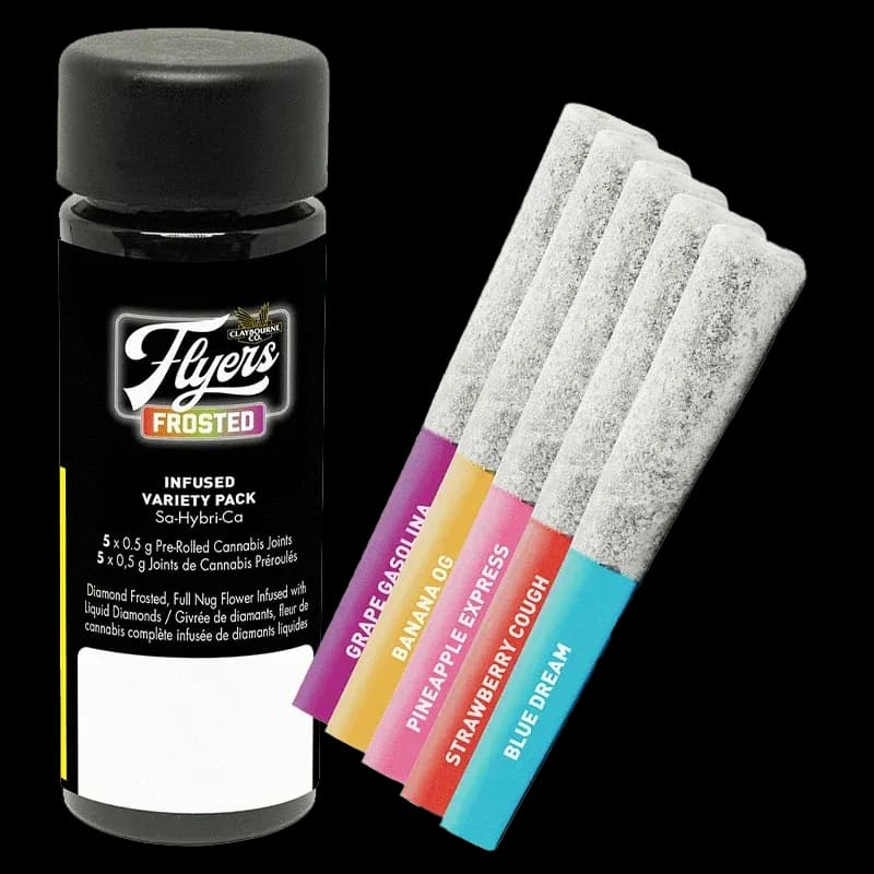 Claybourne Flavour Pack 5 x 0.5g Liquid Diamond Infused Pre-Rolls 2.5g — Pre-Roll