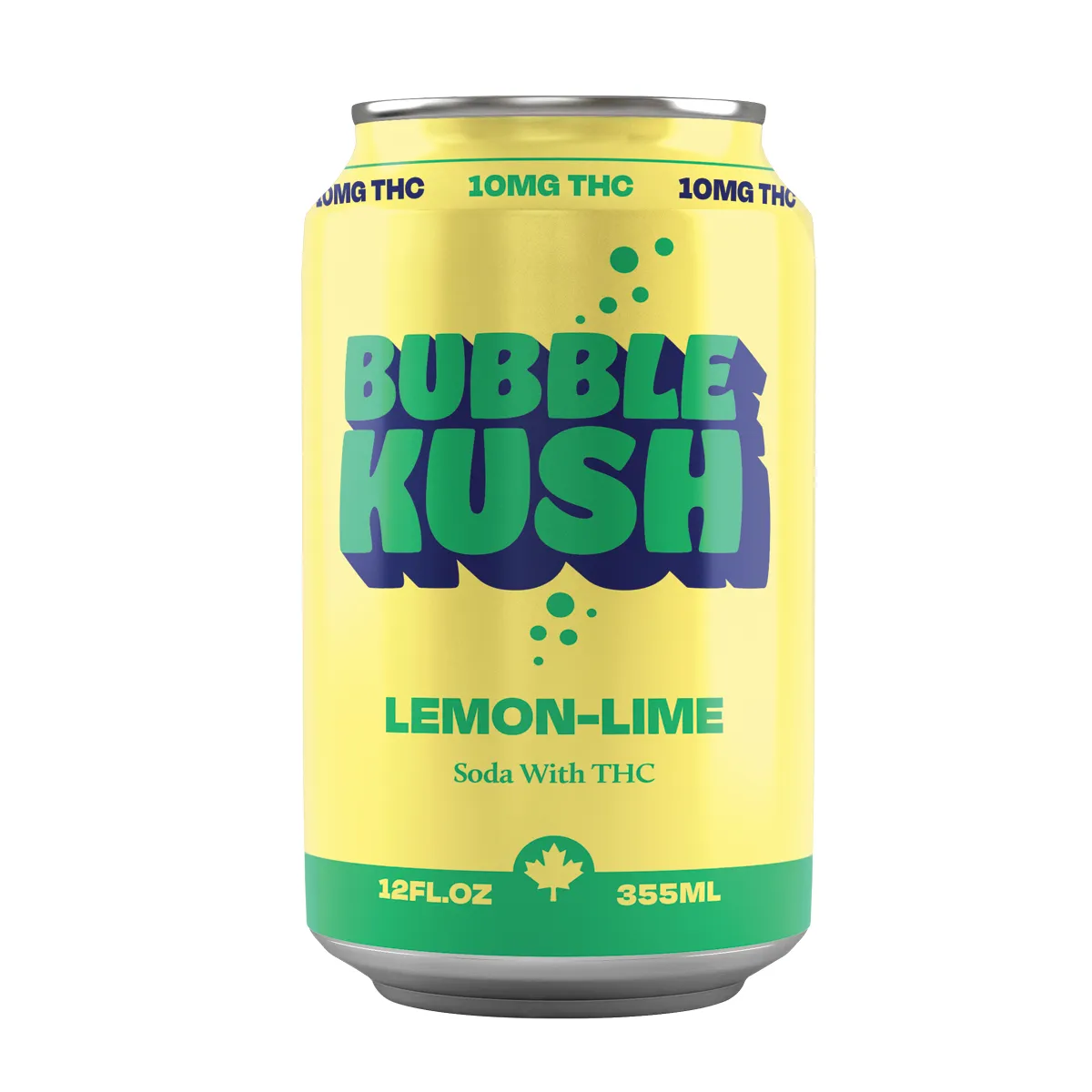 BUBBLE KUSH BUBBLE KUSH LEMON-LIME BEVERAGE 355 ML 355g — Beverage