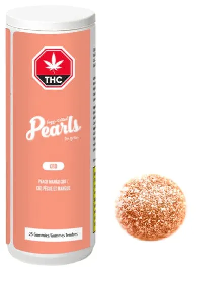 Pearls by gron Peach Mango CBD 25 x 3.5g Soft Chews 87.5g — Edible