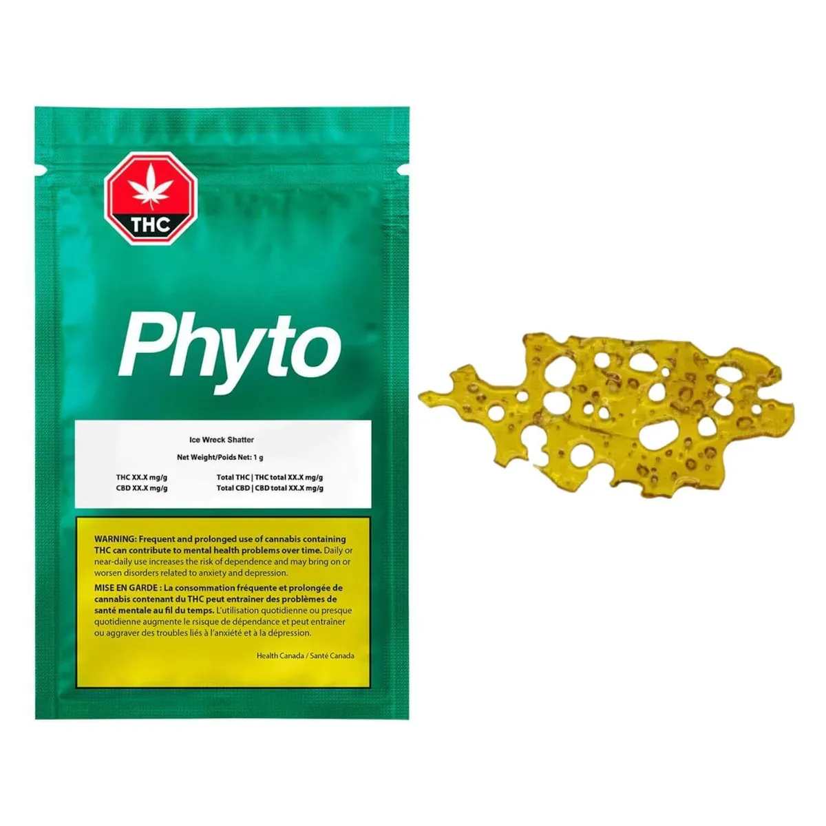 PHYTO Ice Wreck 1g Shatter 1g — Concentrate or Extract