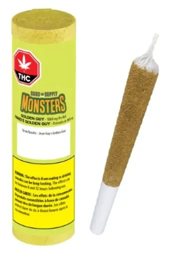 GOOD SUPPLY GOOD SUPPLY MONSTERS GOLDEN GUY 1000 MG 1 x 2.38 G PRE ROLL 2.38g — Pre-Roll