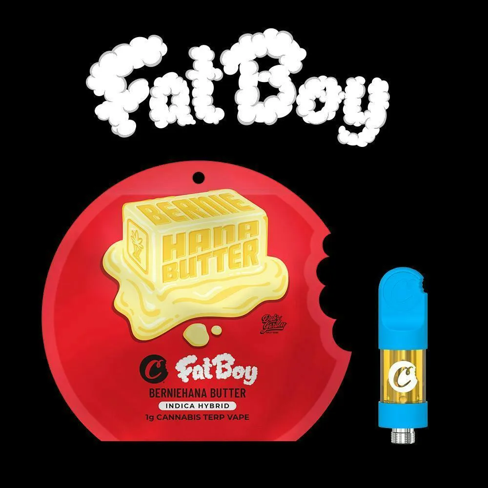 C. C. BernieHana Butter Fat Boy Cartridge Maximum THC! 1.2g Prefilled Vape Cartridge 1.2g — Vape