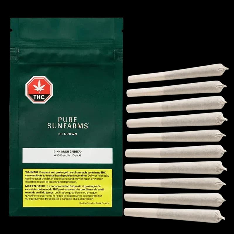 Pure Sunfarms Pink Kush 10 x 0.3g Pre-Rolls 3g — Pre-Roll