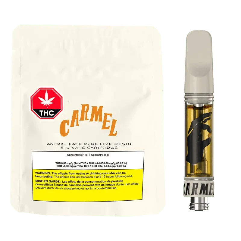 Carmel Carmel Animal Face Pure Live Resin 1g Prefilled Vape Cartridge 1g — Vape