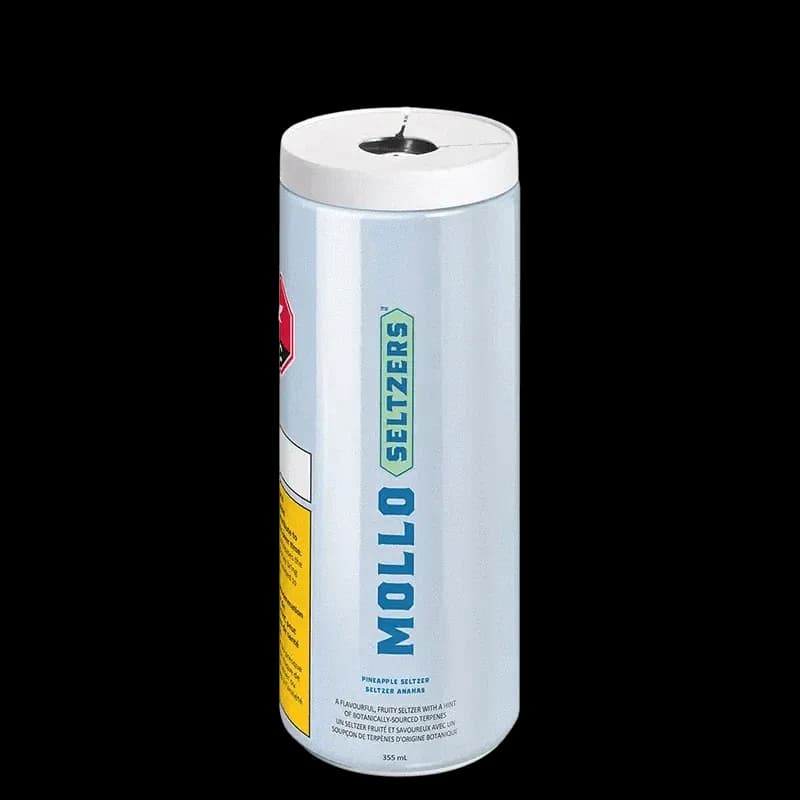 Mollo Pineapple Seltzer 355ml Beverage 355g — Beverage