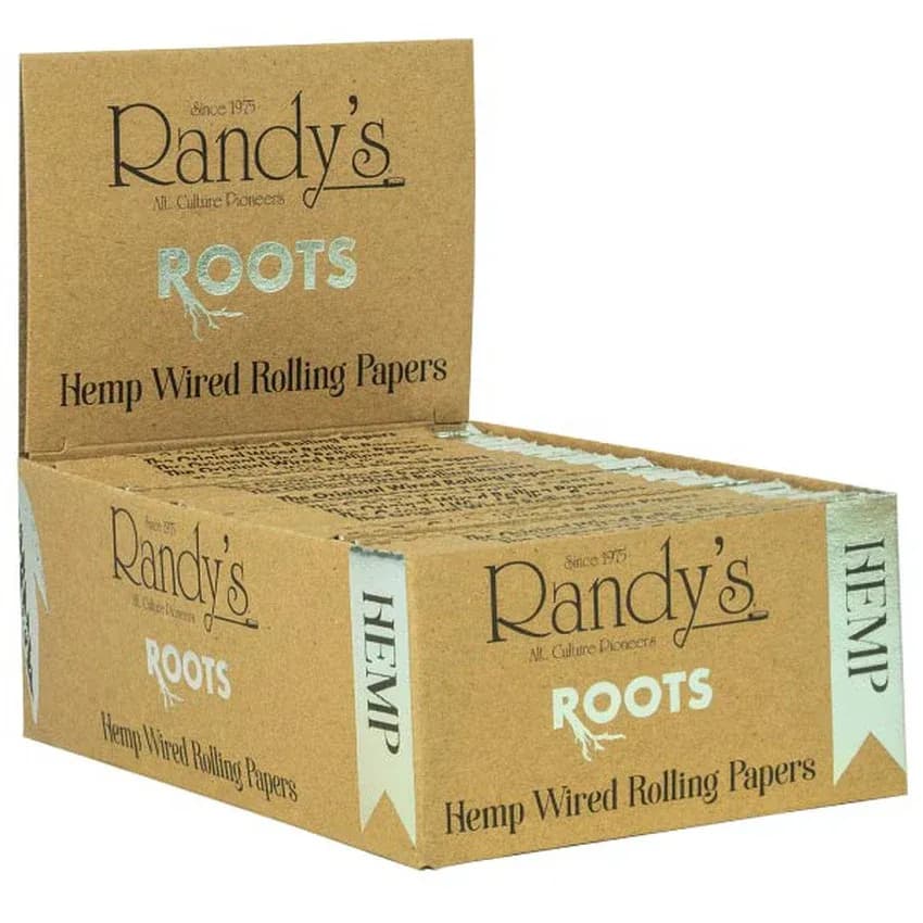 Randy's Randy's-Rolling Papers Roots Natural Hemp-77mm — Accessories4