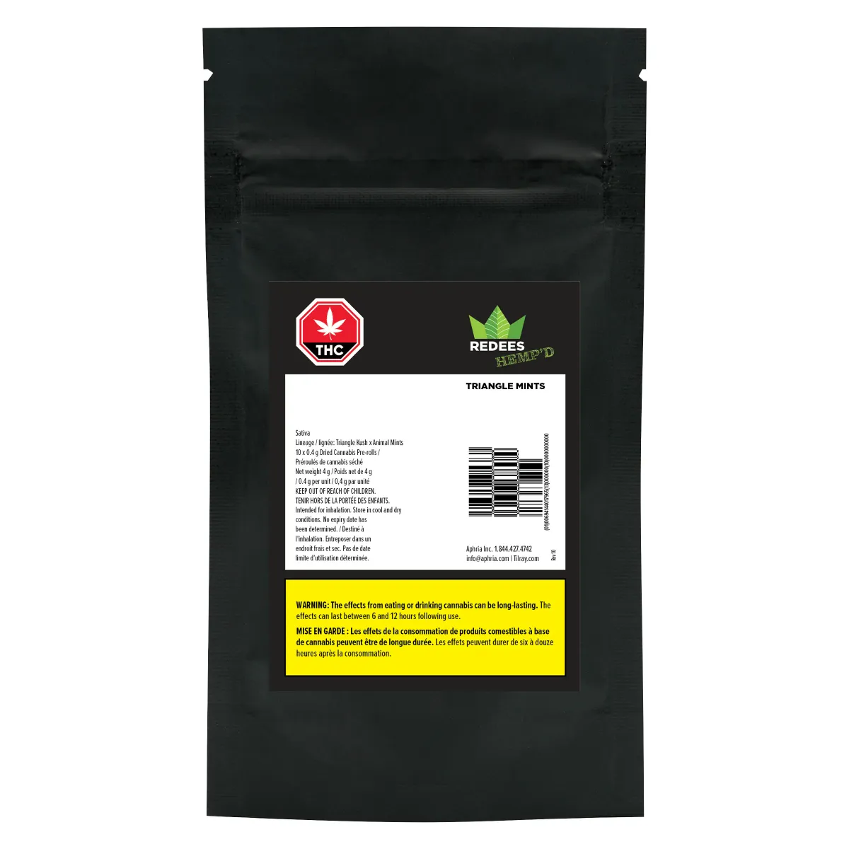 Redecan Redees Hemp'd Triangle Mints 10 x 0.4g Pre-Rolls 4g — Pre-Roll