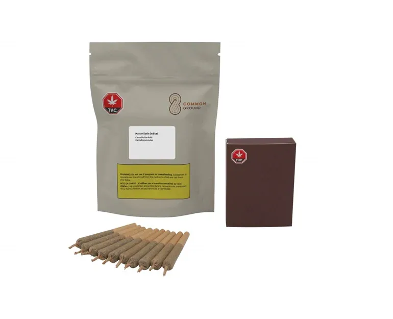 Common Ground Master Kush 10 x 0.5g Pre-Rolls 5g — Pre-Roll