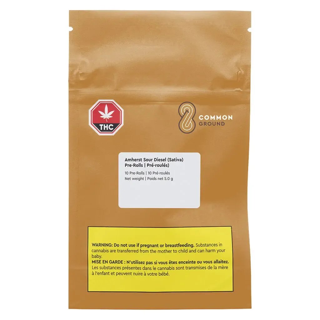 Common Ground Common Ground - Amherst Sour Diesel 10 x 0.5g Pre-Rolls 5g — Pre-Rolls