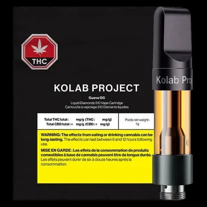 Kolab Project Kolab Project - Guava OG Diamonds 1g Prefilled Vape Cartridge 1g — Vape Carts