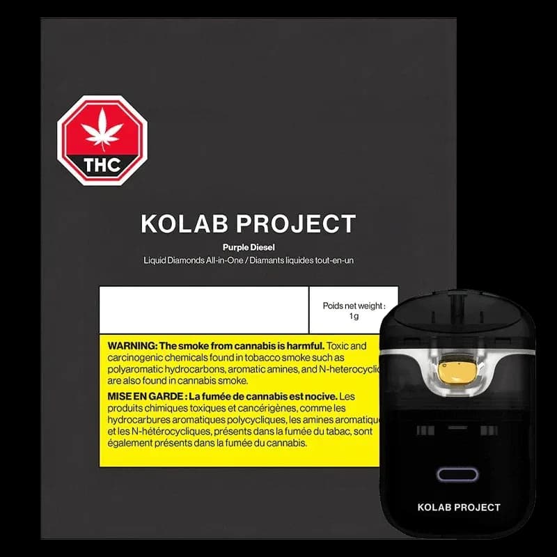 Kolab Project Kolab Project Purple Diesel Diamonds 1g Disposable Vape 1g — Vape