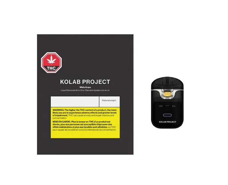 Kolab Project Kolab Project - White Grape Diamonds 1g Disposable Vape Pen 1g — Vape Carts
