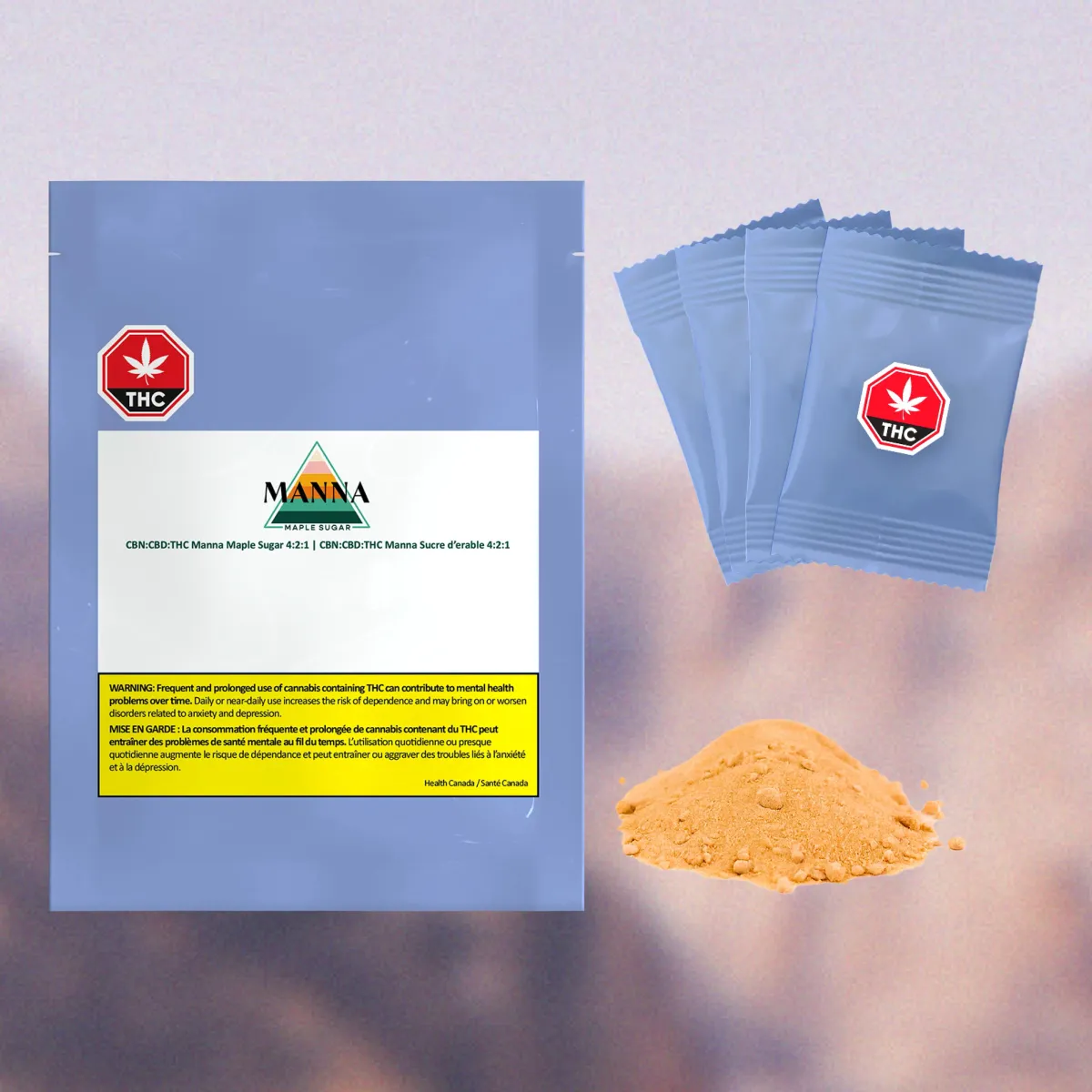 Manna Manna - Manna Maple Sugar 4:2:1 CBN CBD THC 4 x 2g 8g — Edibles