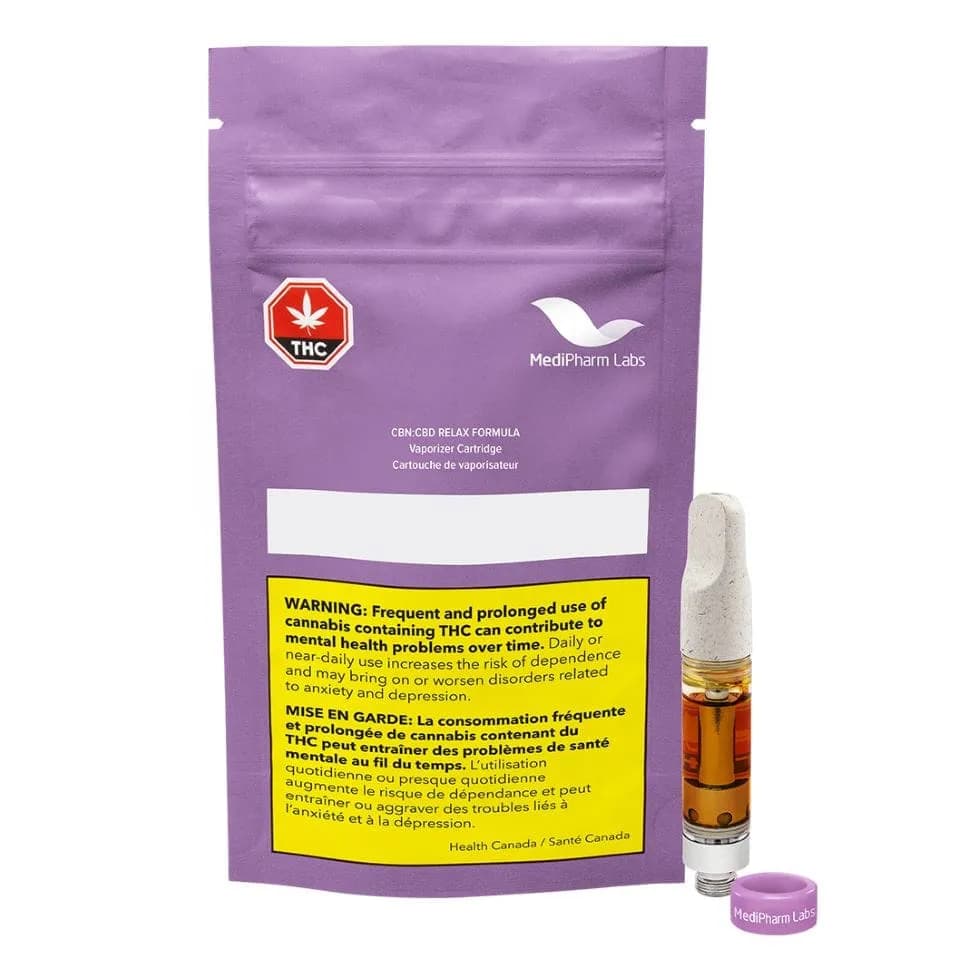 MediPharm Labs MediPharm Labs - MediPharm Labs CBN 1:2 Nighttime Formula 1g Prefilled Vape Cartridge 1g — Vape Carts