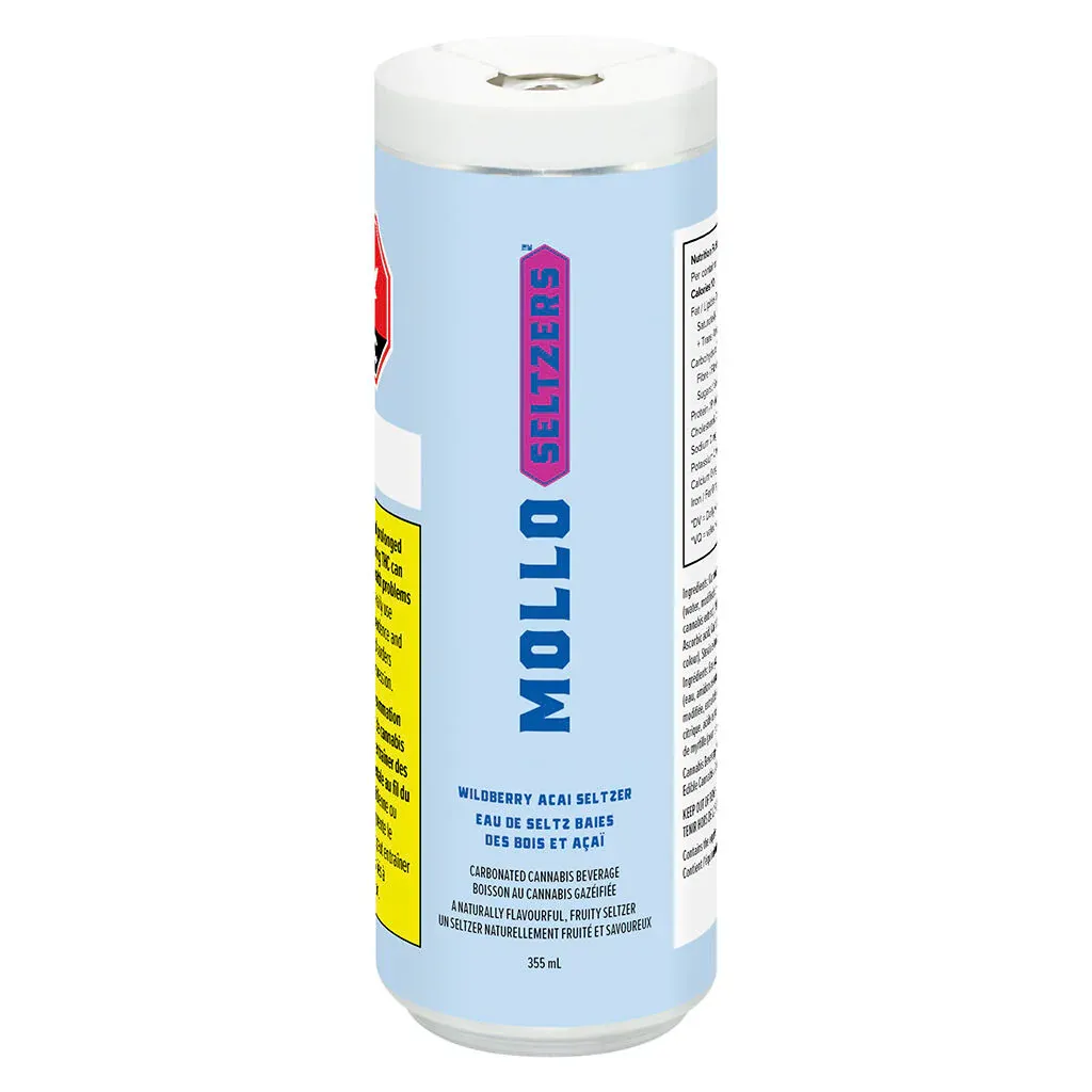 Mollo Seltzers Mollo Seltzers - Mollo Seltzers Wildberry Acai Seltzer 355ml Sparkling Beverage 355g — Beverages