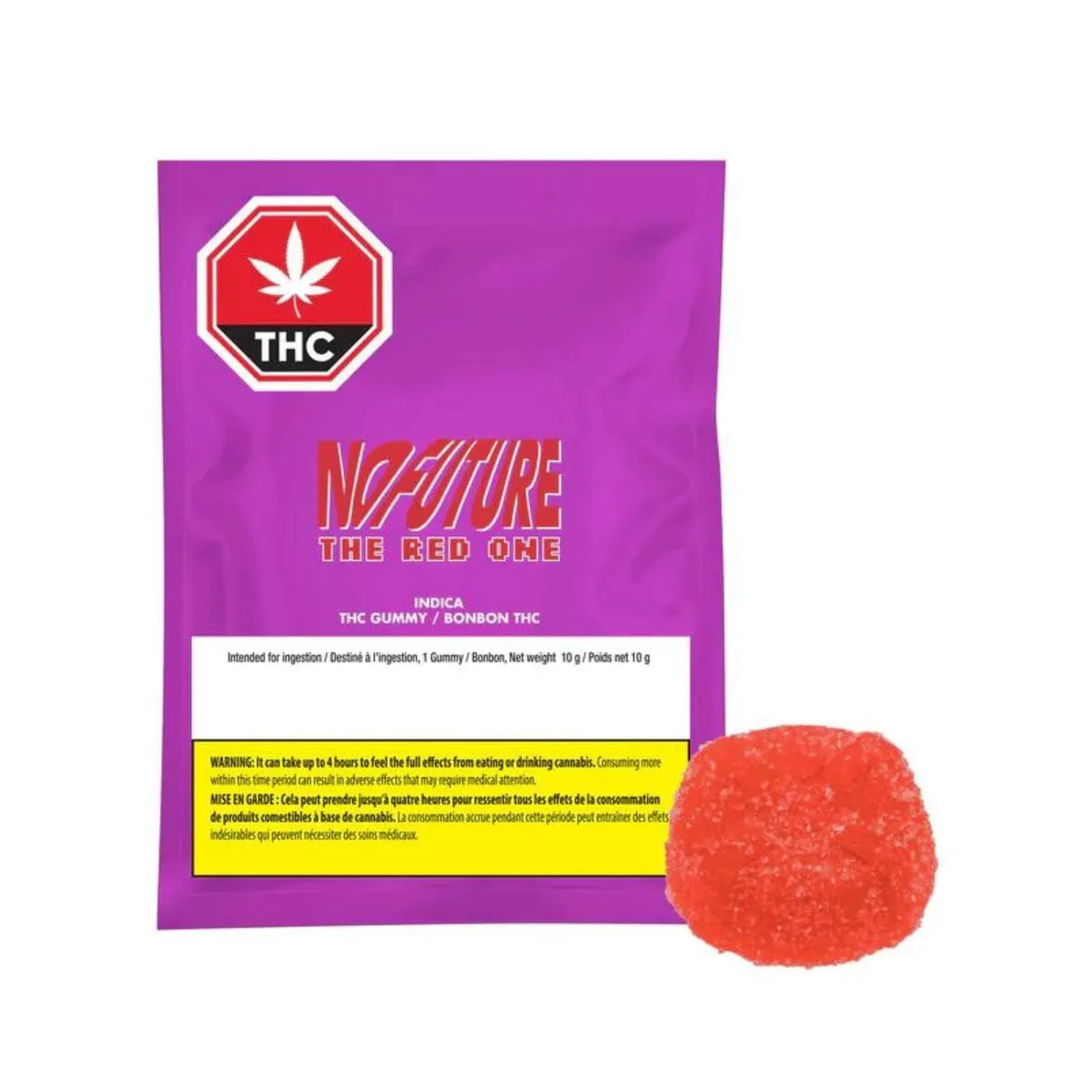 No Future Red Indica THC 1 x 10g Soft Chew 10g — Edible