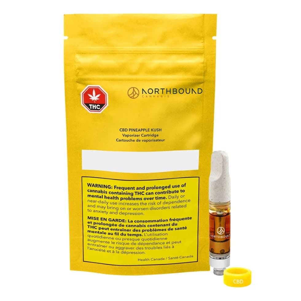 Northbound Cannabis Northbound Cannabis - CBD Pineapple Kush 1.0 g Prefilled Vape Cartridge 1g — Vape Carts