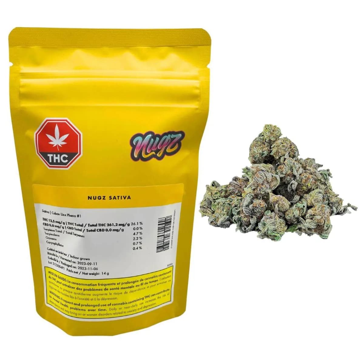 Nugz Nugz - SATIVA 14g Dried Flower 14g — Flower