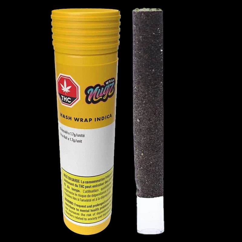 Nugz Hash Wrap Indica 1 x 1.7g Infused Pre-Roll 1.7g — Infused Pre-Roll