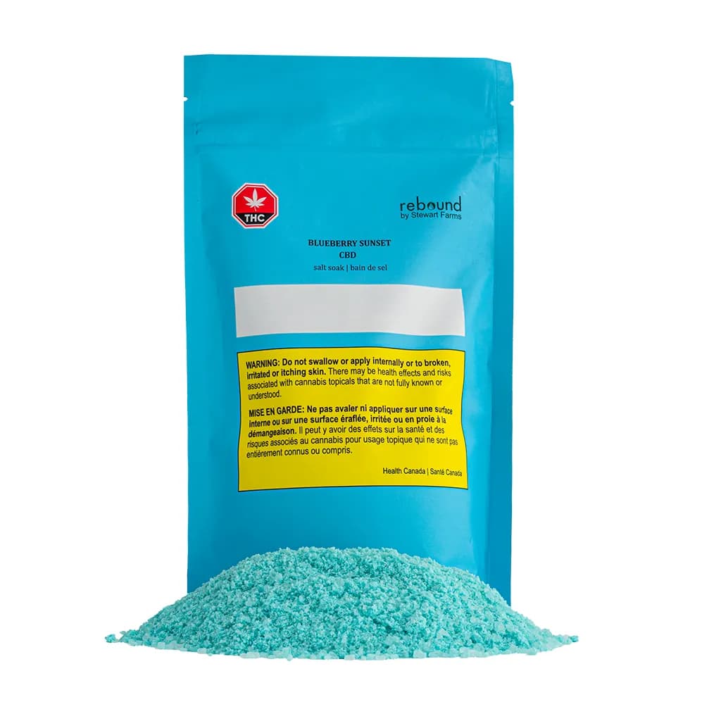 Rebound by Stewart Farms Blueberry Sunset CBD 500g Salt Soak 500g — Topical