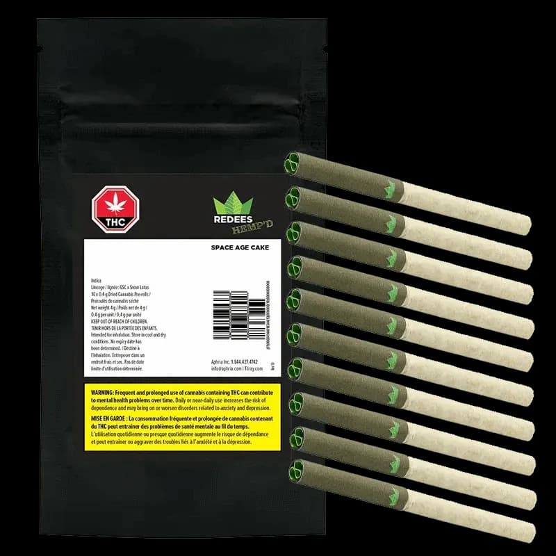 Redecan Redees Hemp'd Space Age Cake 10 x 0.4g Pre-Rolls 4g — Pre-Roll