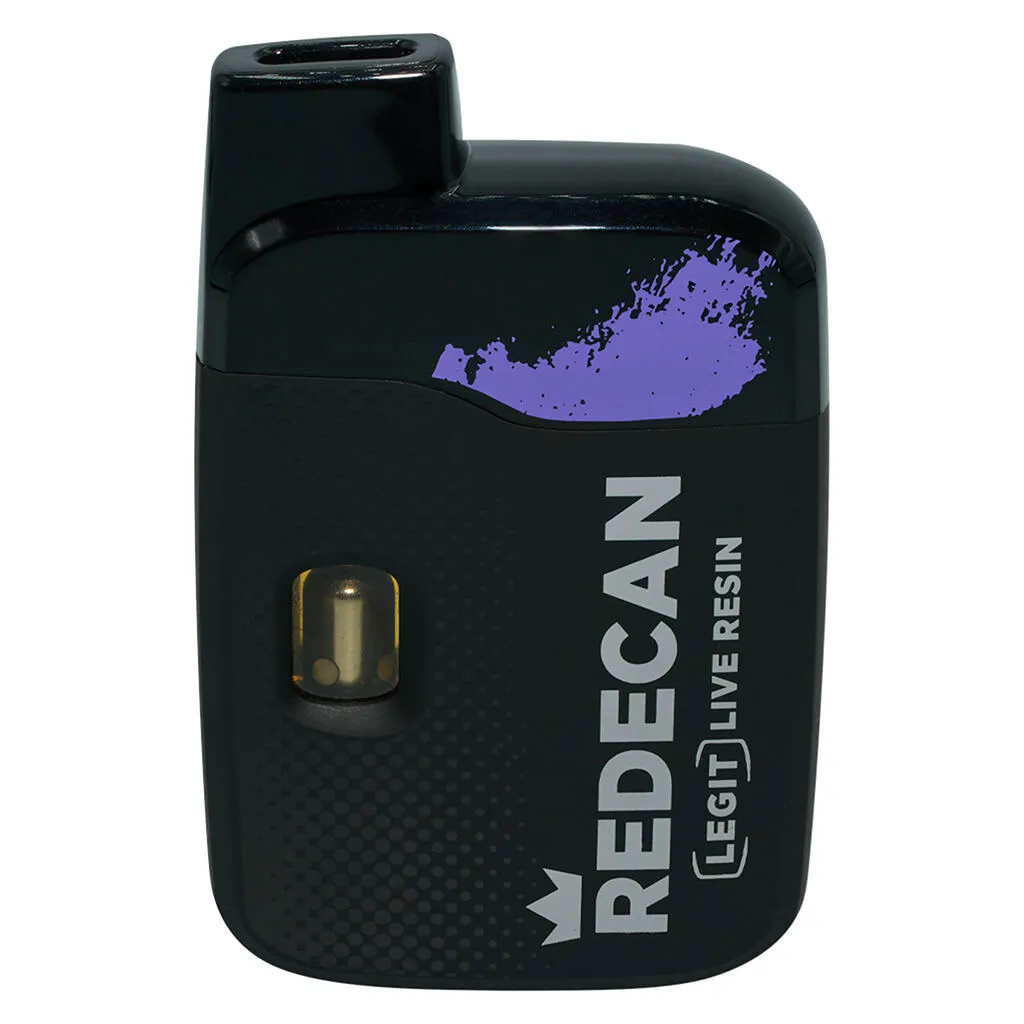 Redecan Redecan - Redecan Legit Live Resin Purple Churr* 1.2g Disposable Vape 1.2g — Vape Carts