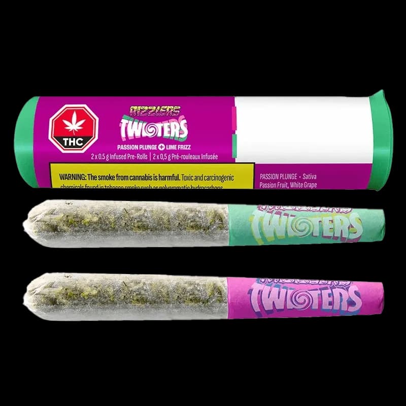 RIZZLERS RIZZLERS - Passion Plunge & Lime Frizz 2 x 0.5g Infused Pre-Rolls 1g — Infused Pre-Rolls