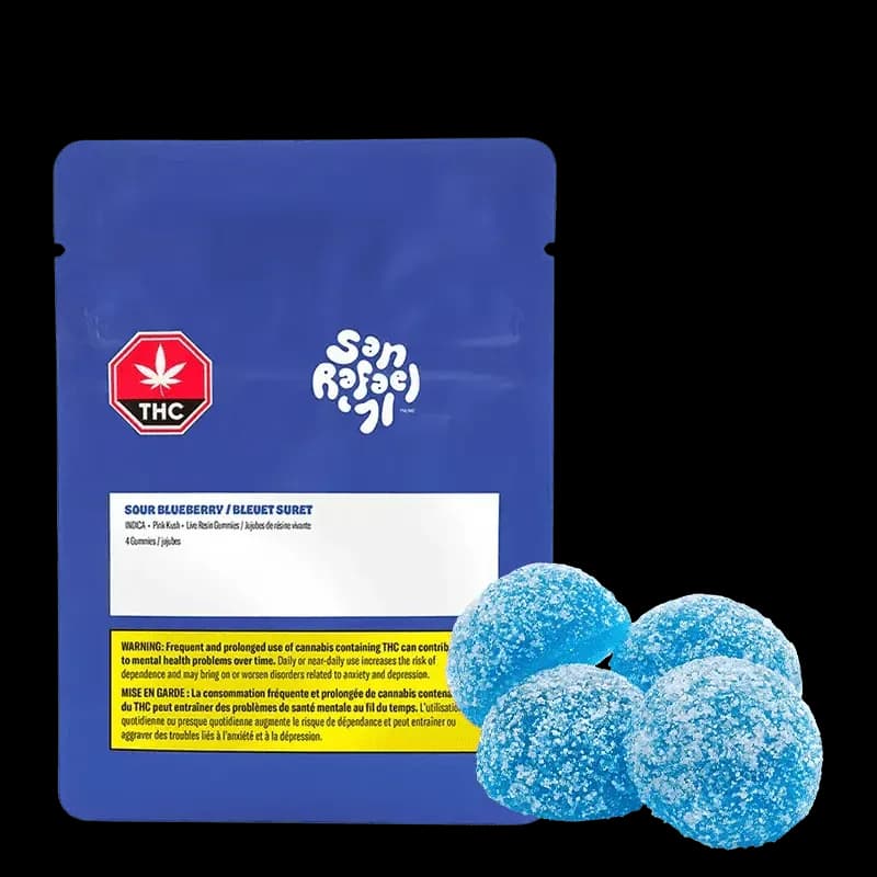 San Rafael '71 SAN RAFAEL '71 SOUR BLUEBERRY SOFT CHEWS 4.8g — Edible