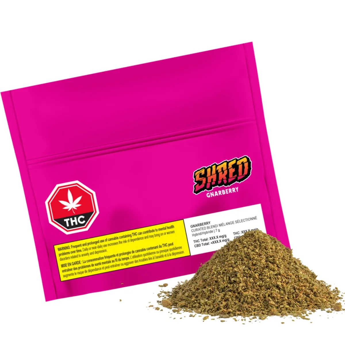 Shred Shred - Gnarberry 7 g Milled Flower 7g — Flower