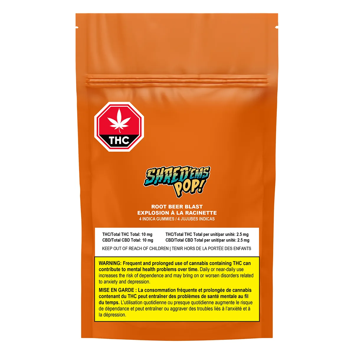 Shred'ems Pop! Shred'ems Pop! - Shred'ems Pop! Rootbeer Blast Soft Chews 4x4.5g 18g — Edibles