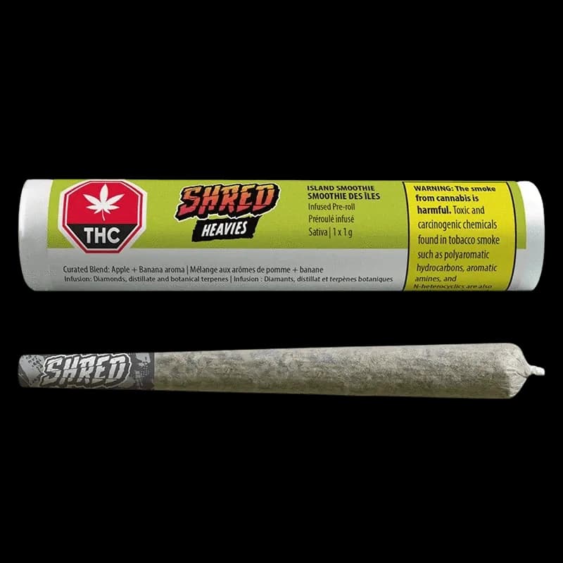 SHRED SHRED - Shred Heavies Island Smoothie 1 x 1g Infused Pre-Rolls 1g — Infused Pre-Rolls