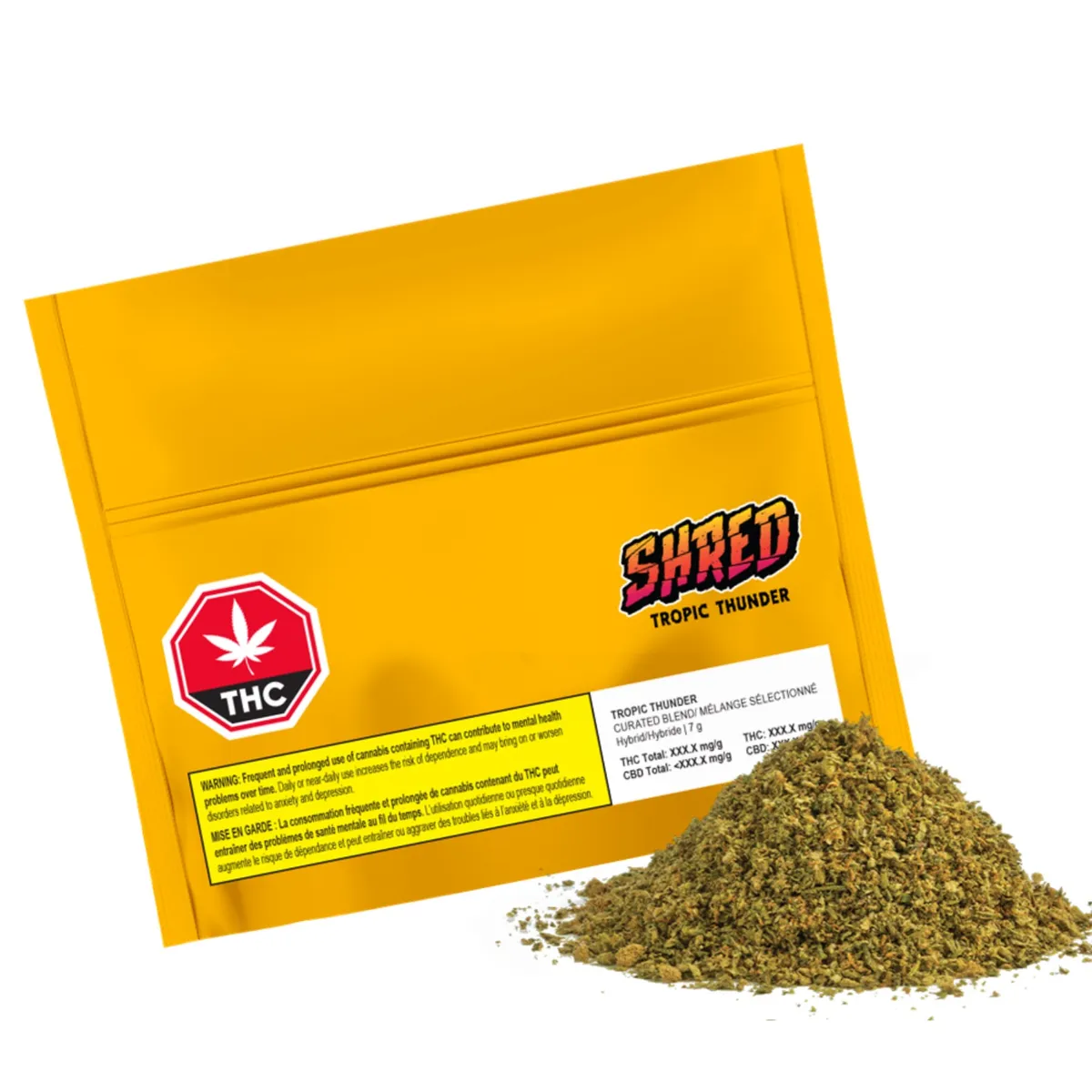 Shred Shred - Tropic Thunder 7 g Milled Flower 7g — Flower
