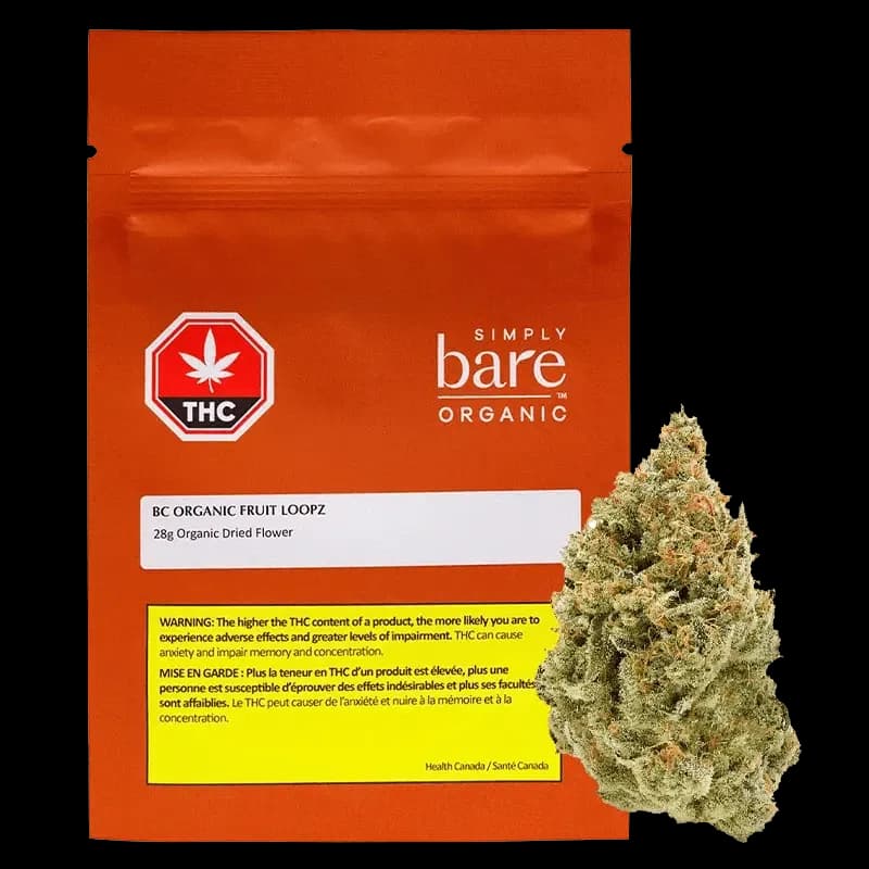 Simply Bare BC Organic Fruit Loopz 28g Dried Flower 28g — Dried Flower