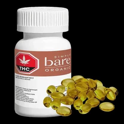 Simply Bare Simply Bare - Organic Live Rosin 30 x 0.35g Softgels 10.5g — Capsules