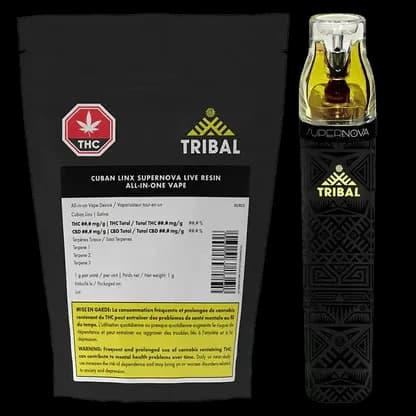 Tribal Tribal - Tribal Cuban Linx SuperNova Live Resin 1g Disposable Vape 1g — Vape Carts